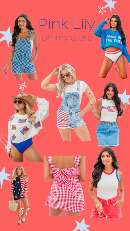 SOOO cute for Memorial Day or Fourth of July! @pinklily Oh My Stars collection just dropped! use code BRITTH20 for 20% off!!

#patriotic #memorialday #redwhiteandblue 