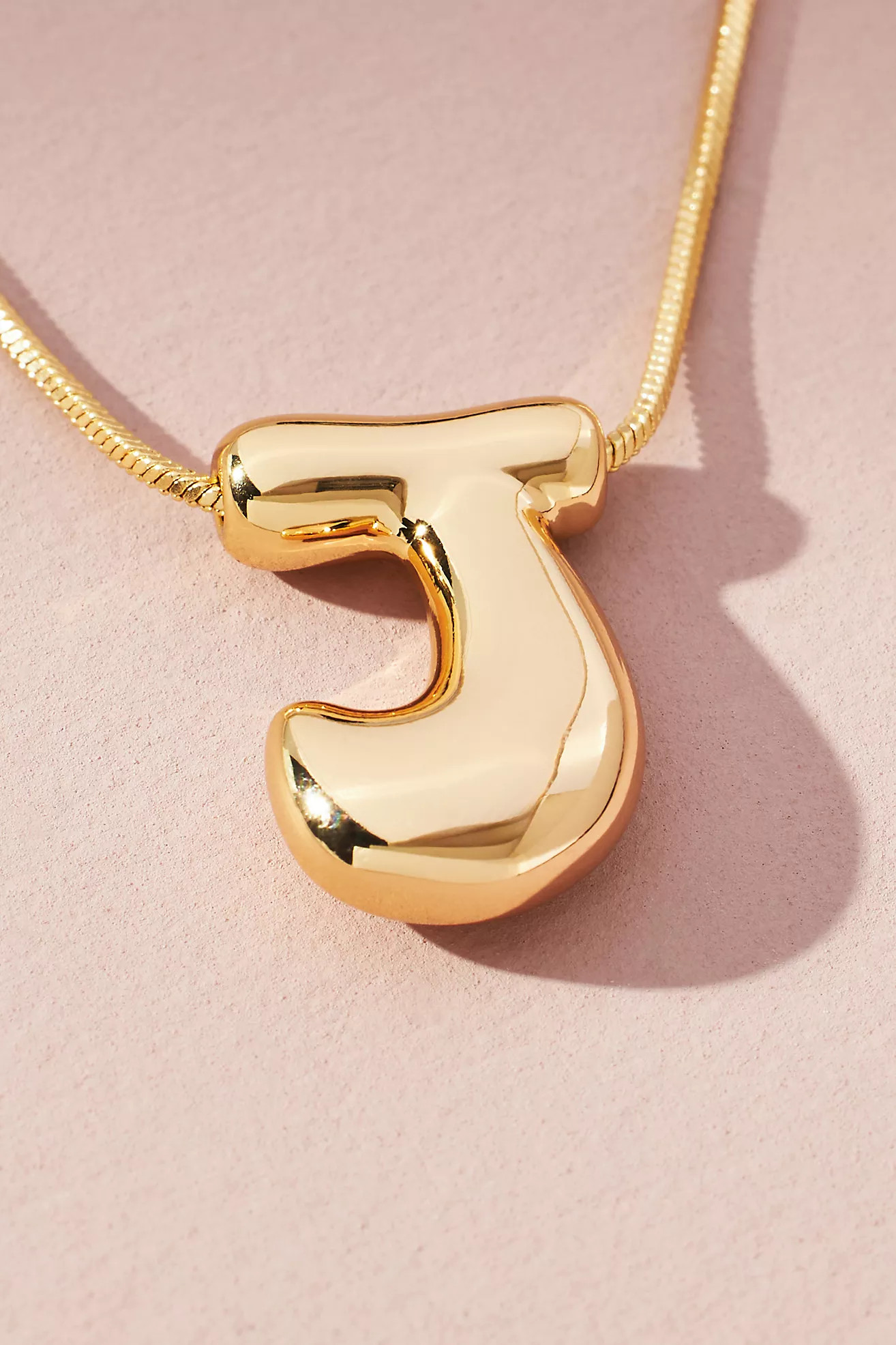 Bubble Letter Monogram Necklace | Anthropologie (US)