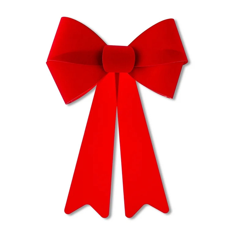 Red Velvet Everlast Christmas Bow, 16 in, by Holiday Time | Walmart (US)