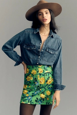 Pilcro Classic Denim Shirt | Anthropologie (US)