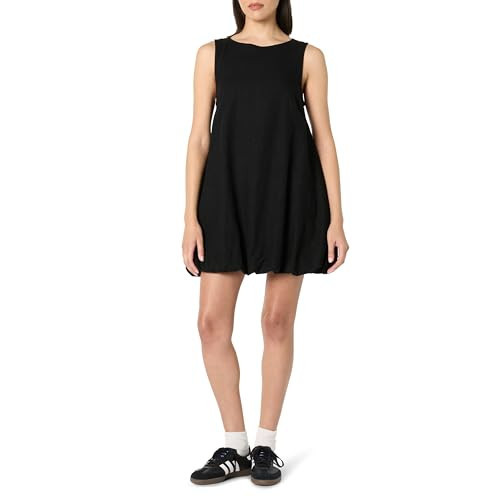 The Drop Women's Black Sleeveless Bubble Hem Mini Dress, L | Amazon (US)