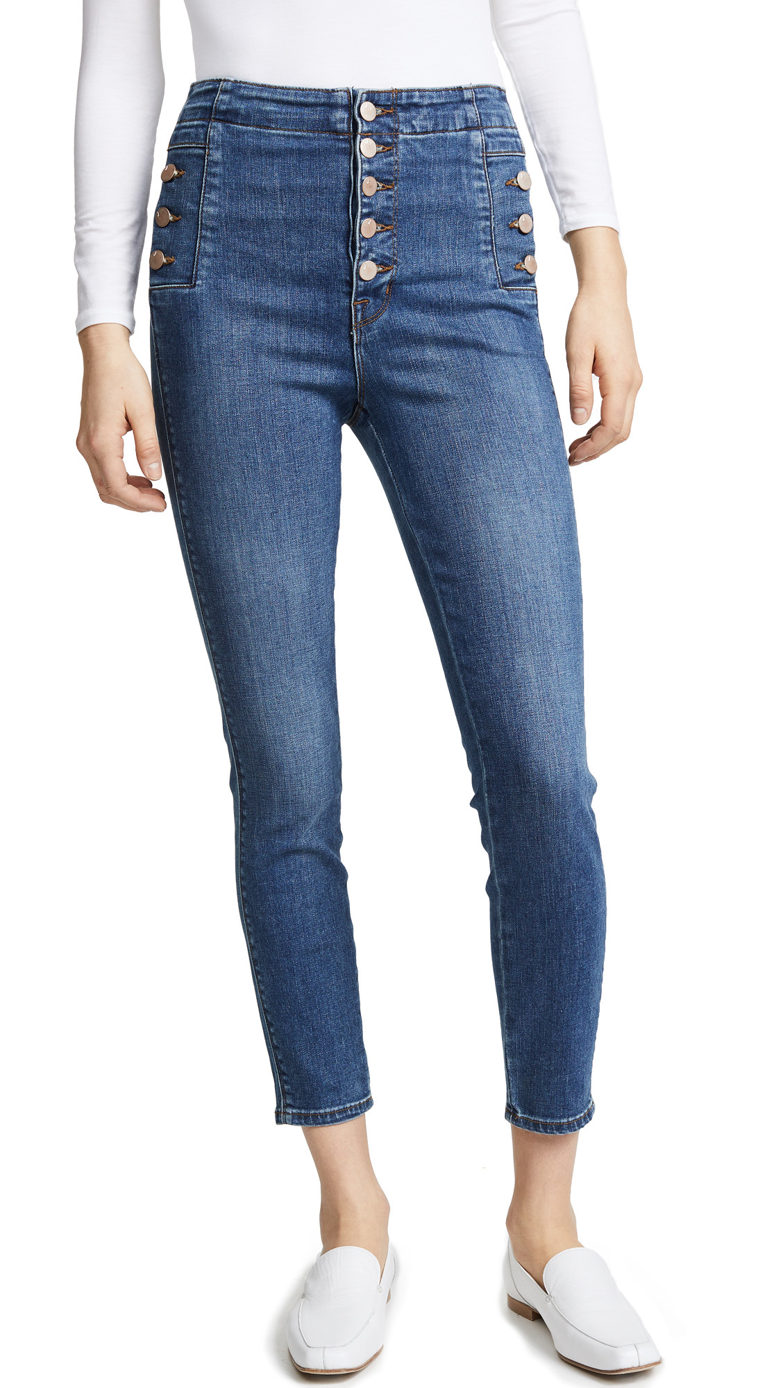 J Brand Natasha Sky High Cropped Skinny Jeans | Shopbop