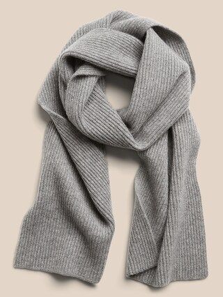 Cashmere Rib Scarf | Banana Republic Factory