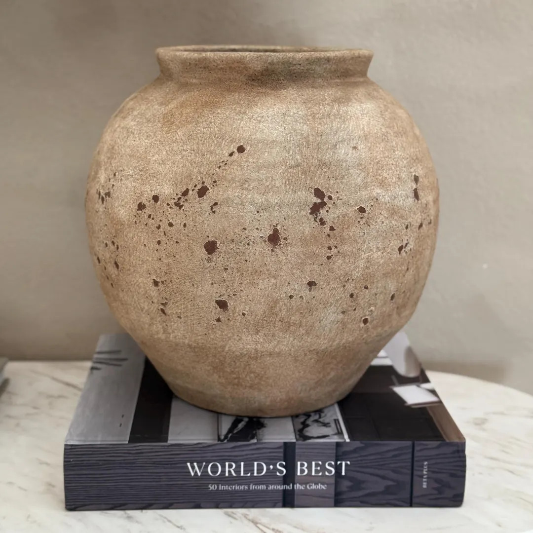 Beige Ceramic Pot - Etsy | Etsy (US)