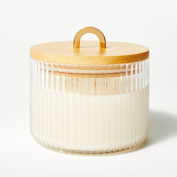 13oz Lidded Glass Jar 3-Wick Holiday Candle - Cedar & Myrrh - Threshold™ designed with Studio M... | Target