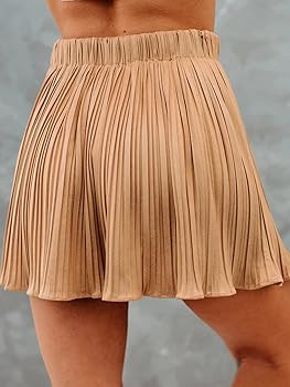 Avanova Women's High Waist Pleated Mini Skirt Flared Flowy A Line Tennis Skirts | Amazon (US)