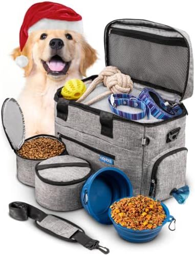 Rubyloo The Original Doggy Bag™- Dog Travel Bag for Supplies with 2 BPA-Free Collapsible Dog Bo... | Amazon (US)