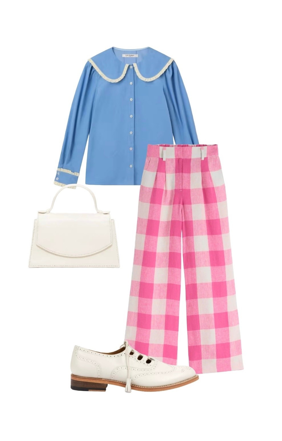 Spring styles you don’t want to miss! 

Blue Corduroy Blouse - LK Bennett clearance sale

Pink Gingham Linen Wide Leg Trousers - Boden

Top Handle Ivory Leather Bag - Phase Eight

Charleston Ivory Leather Brogues - Penelope Chilvers 

#LTKSpringSale #LTKootd #LTKUK