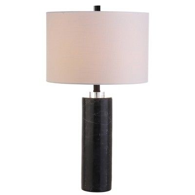 27" Marble/Crystal Brooks Table Lamp (Includes LED Light Bulb) Black - JONATHAN Y | Target