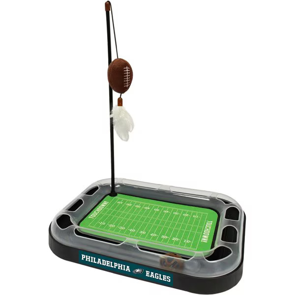 PETS FIRST NFL Football Field Cat Scratcher Toy with Catnip, Philadelphia Eagles - Chewy.com | Chewy