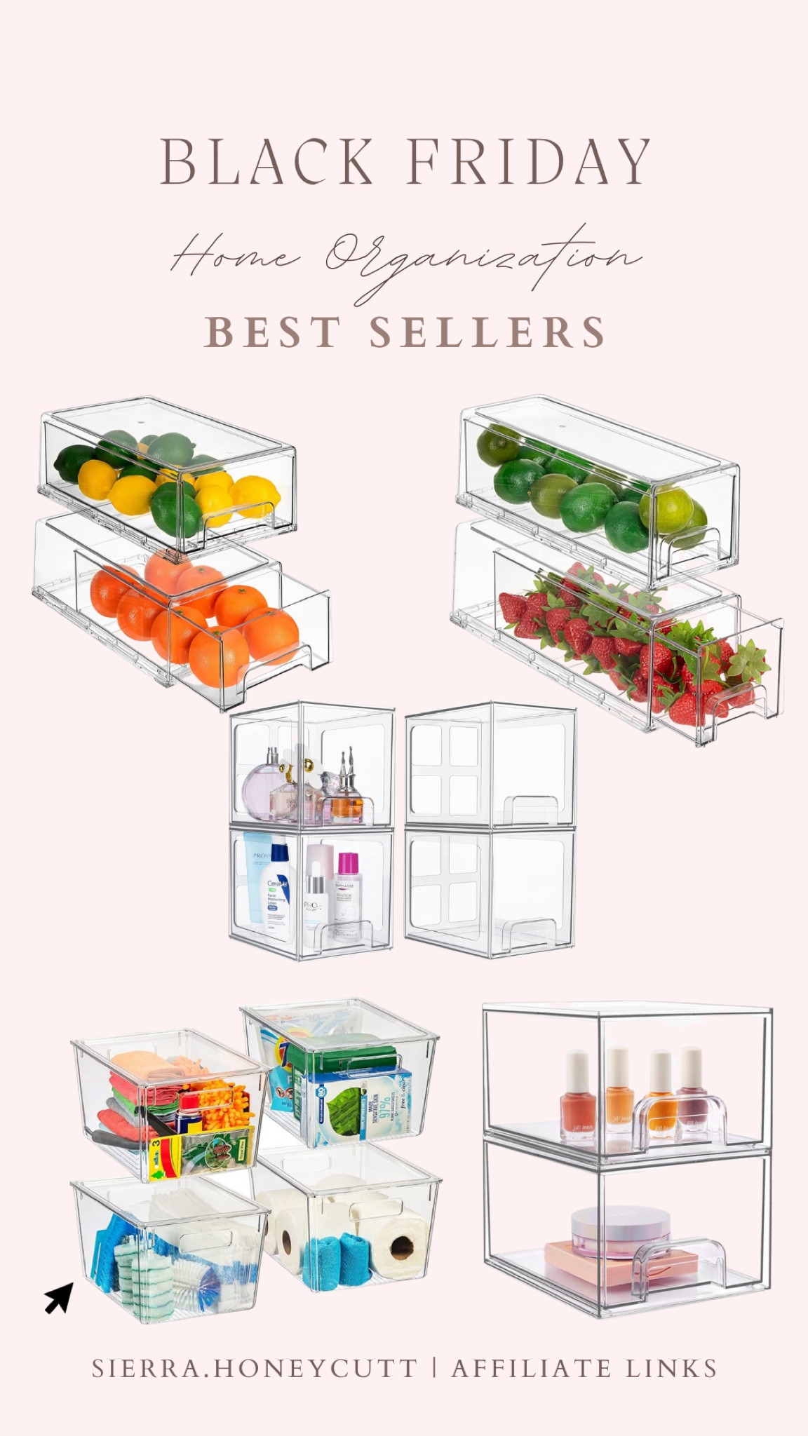 Black Friday, home organization, acrylic storage, fruit storage, pantry storage, bathroom storage, sale finds, cyber week 

#LTKsalealert #LTKCyberWeek #LTKfindsunder50