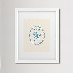 Yee Haw Blue Art | Pottery Barn Teen