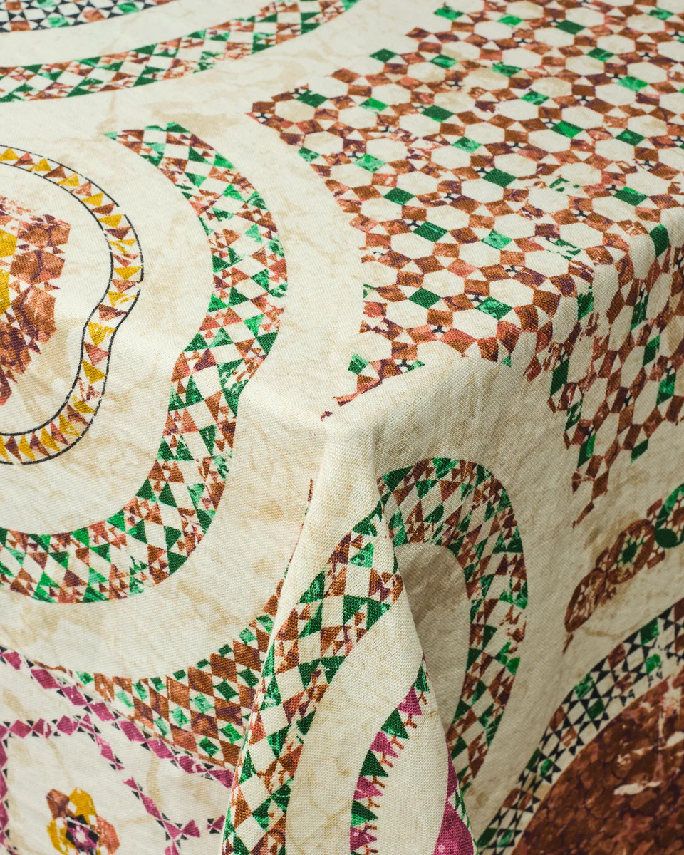 D'Ascoli Cosmati Tablecloth | Cabana Magazine