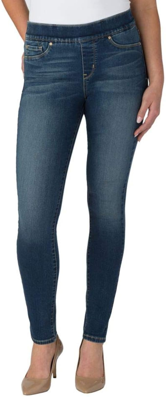 Signature by Levi Strauss & Co. Gold Label Women's Totally Shaping Pull-on Skinny Jeans | Amazon (US)