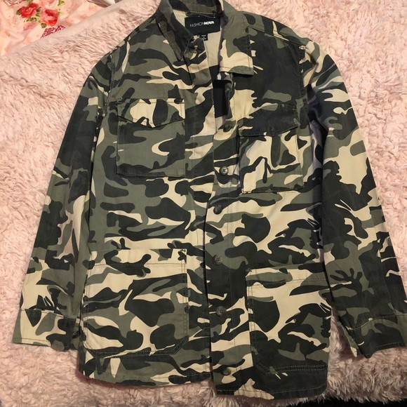 NWT Fashionnova Camouflage Jacket | Poshmark