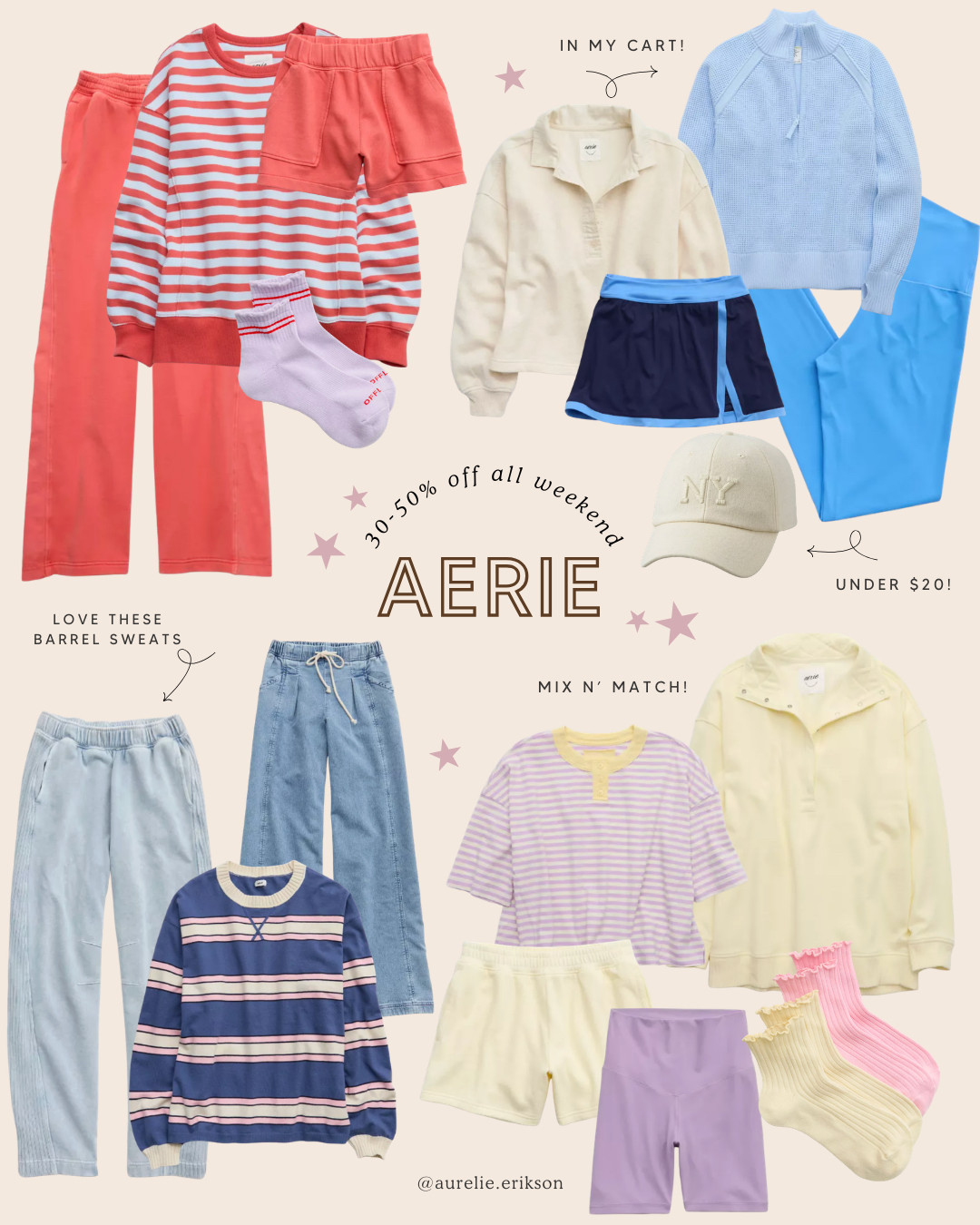 Aerie has all my best basics and comfy clothes that are so cute and functional! HUGE sale this weekend only! 

 #LTKSeasonal #LTKActive #LTKSaleAlert