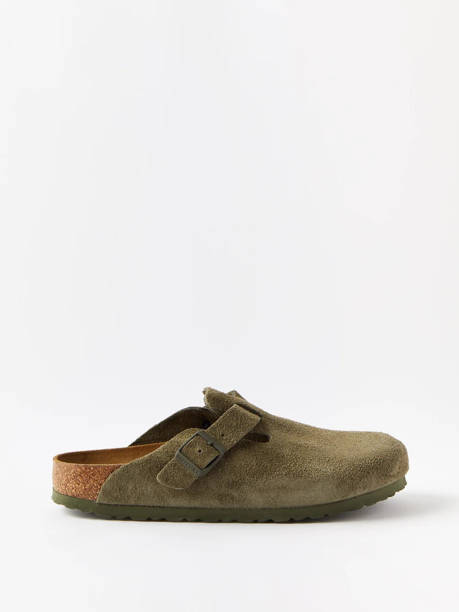 Boston buckled suede clogs | Birkenstock | Matches (UK)