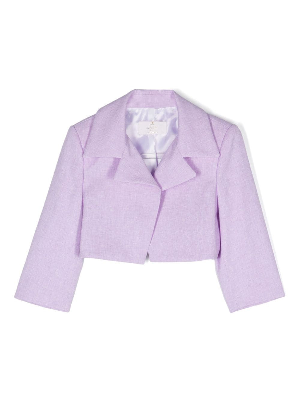 Colorichiari cropped open-front blazer - Purple | Farfetch Global