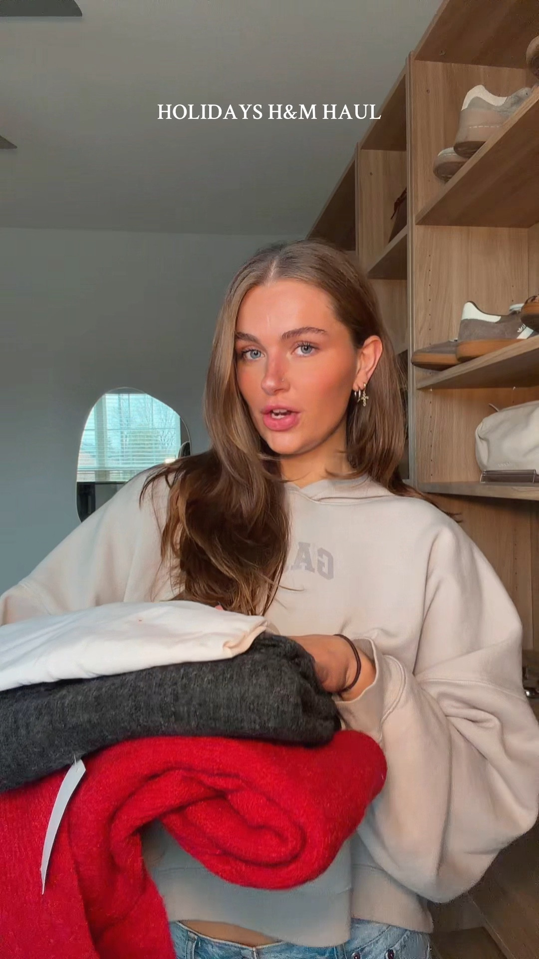 h&m holiday fashion haul❤️wearing a L in the tshirt and M in the sweaters!! 

#LTKootd #LTKGiftGuide #LTKHoliday