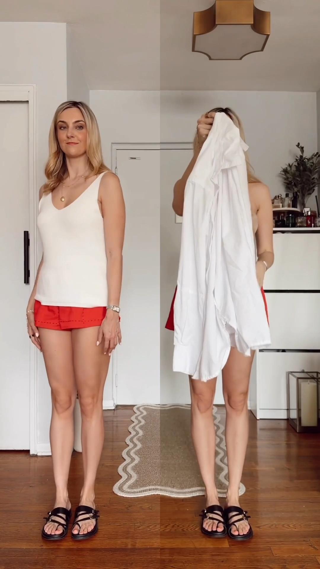 Save this for later !!! just grabbed these mini shorts from @Target   and decided to make them look straight off my Pinterest board 😌🤍

it’s all in the styling - same shorts, completely different vibe once you add the right pieces , and this Boatkin bag?! 👀 easier than you think

#targetstyle #targetfinds #wearingvsstyling #summeroutfit #outfitfixes red shorts outfit idea, mini shorts, target shorts, target outfit, white shirt

#LTKdayinmylife #LTKgrwm #LTKootd