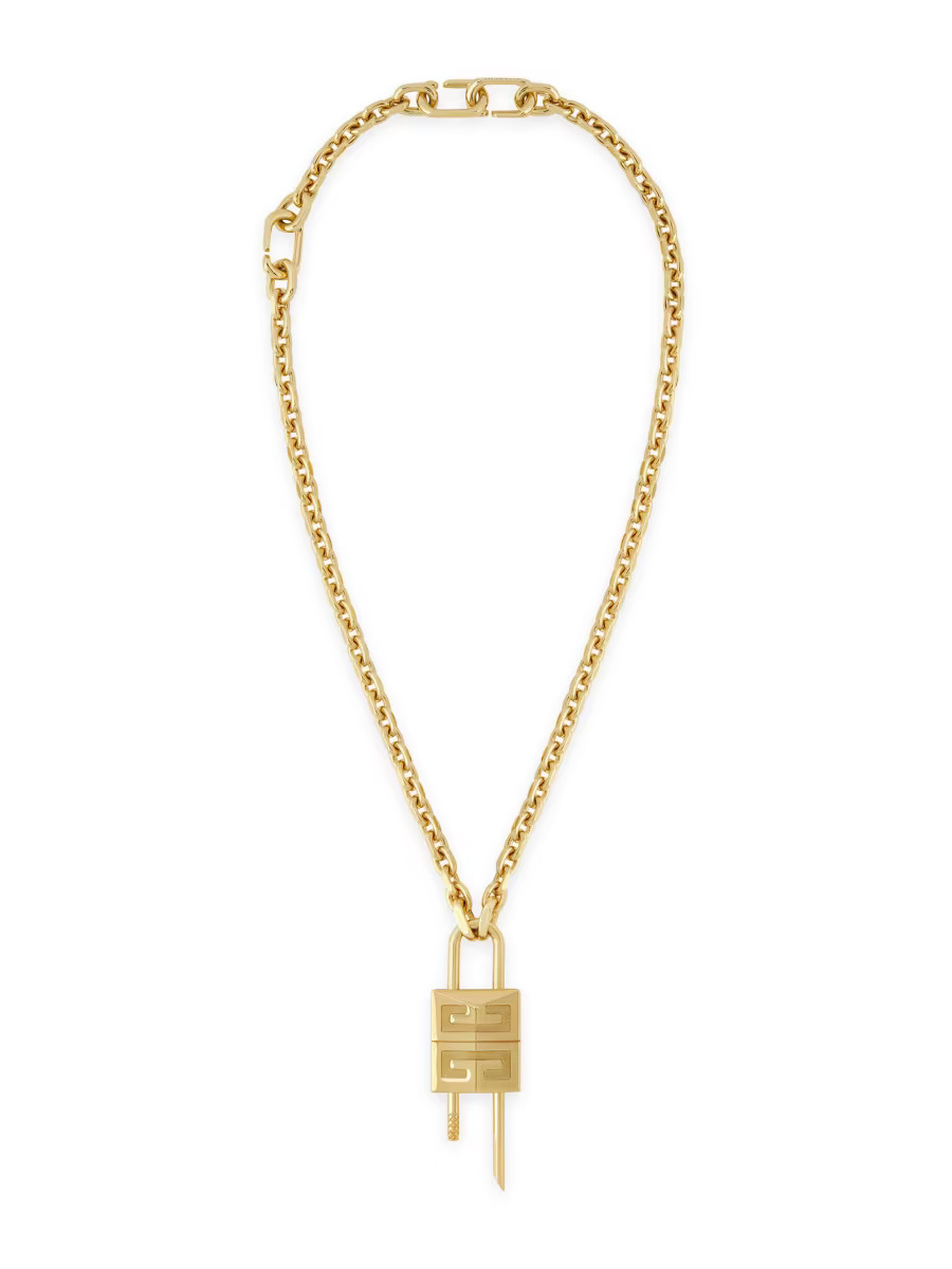4G Logo Padlock Necklace | Saks Fifth Avenue