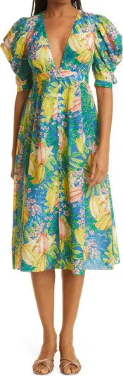 FARM Rio Star Fruits Print Cotton Blend Dress | Nordstrom | Nordstrom