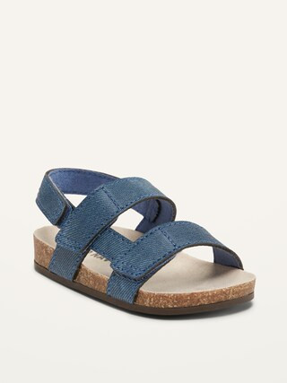 Unisex Chambray Double-Strap Sandals for Baby | Old Navy (US)