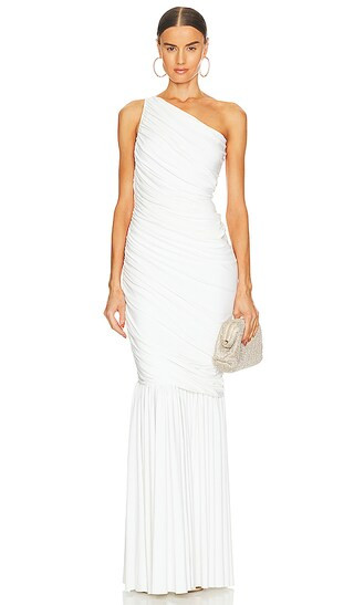 Diana Fishtail Gown in Snow White | Revolve Clothing (Global)