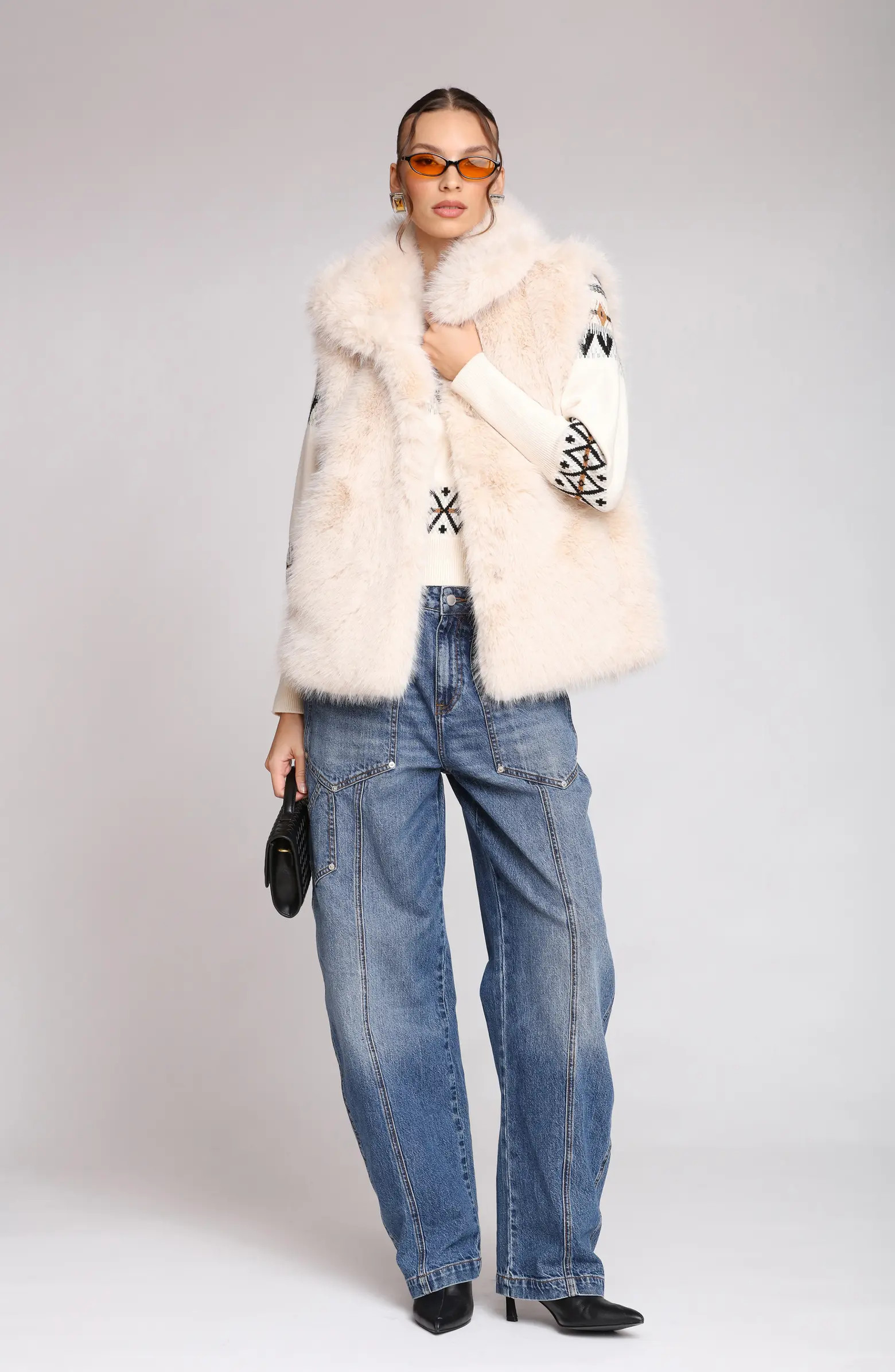 Oversize Faux Fur Vest | Nordstrom