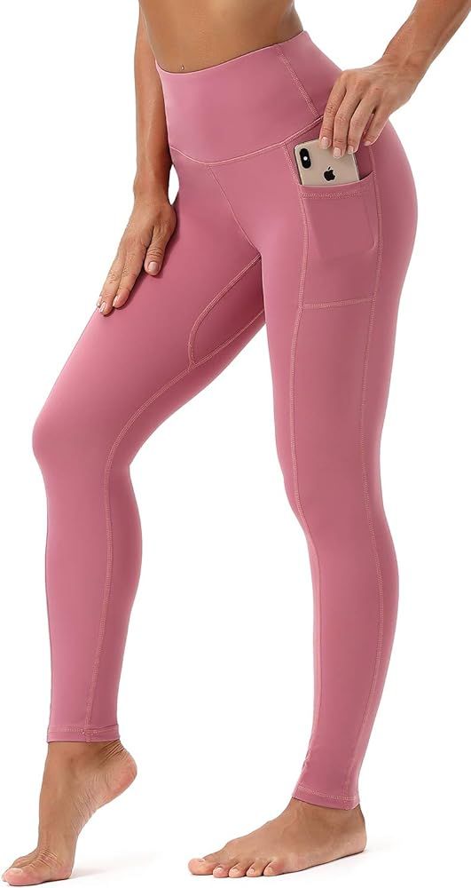 KUTAPU Workout Leggings for Women High Waisted 7/8 Length Soft Yoga Pants with Pockets | Amazon (US)