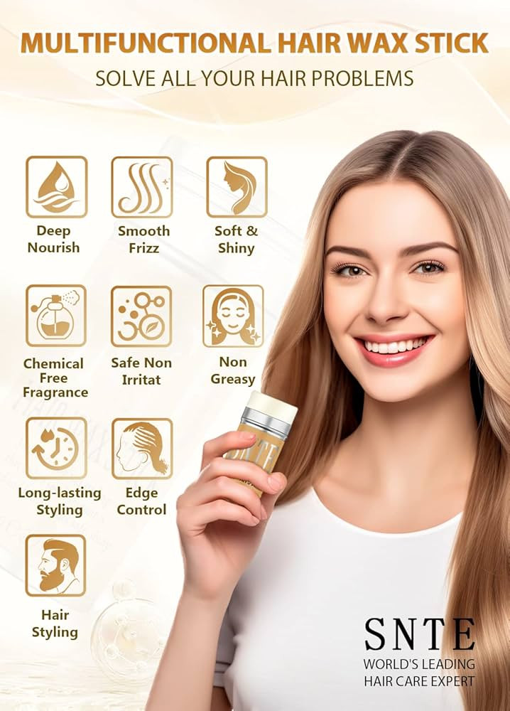 Samnyte Hair Wax Stick, Wax Stick for Hair Slick Stick, Hair Wax Stick for Flyaways Hair Gel Stick N | Amazon (US)