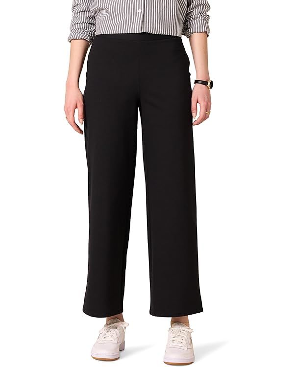 Amazon Essentials Women's Cropped Wide Leg Pull-On Pants | Amazon (US)