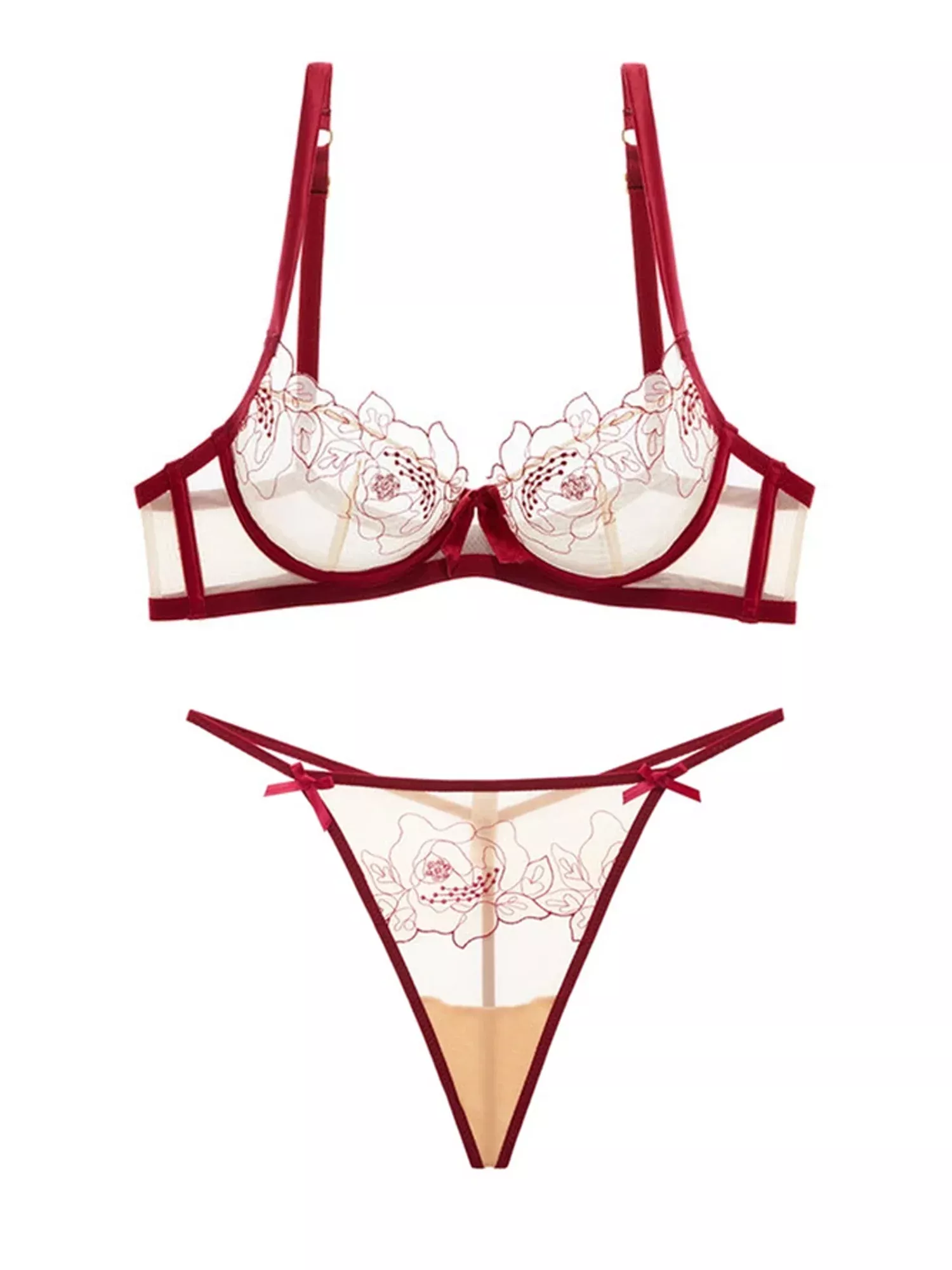 Abbey Deep V Floral Lace Lingerie curated on LTK