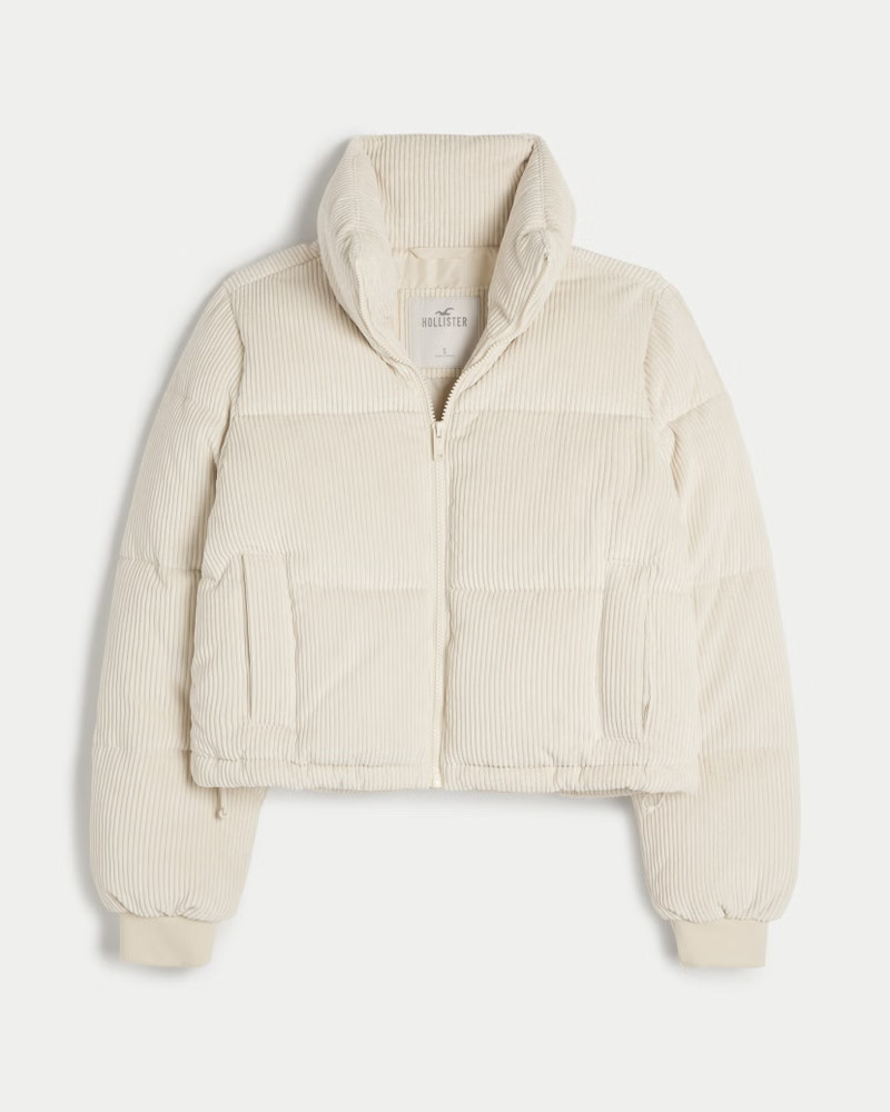 Ultimate Corduroy Mini Puffer Jacket | Hollister (US)