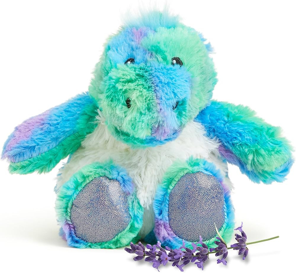warmies Junior Microwavable & Weighted Stuffed Animals, Rainbow Dinosaur - Heated Stuffed Animal ... | Amazon (US)