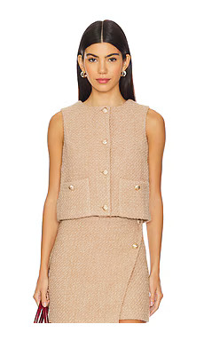 4th & Reckless Felicia Vest in Camel from Revolve.com | Revolve Clothing (Global)