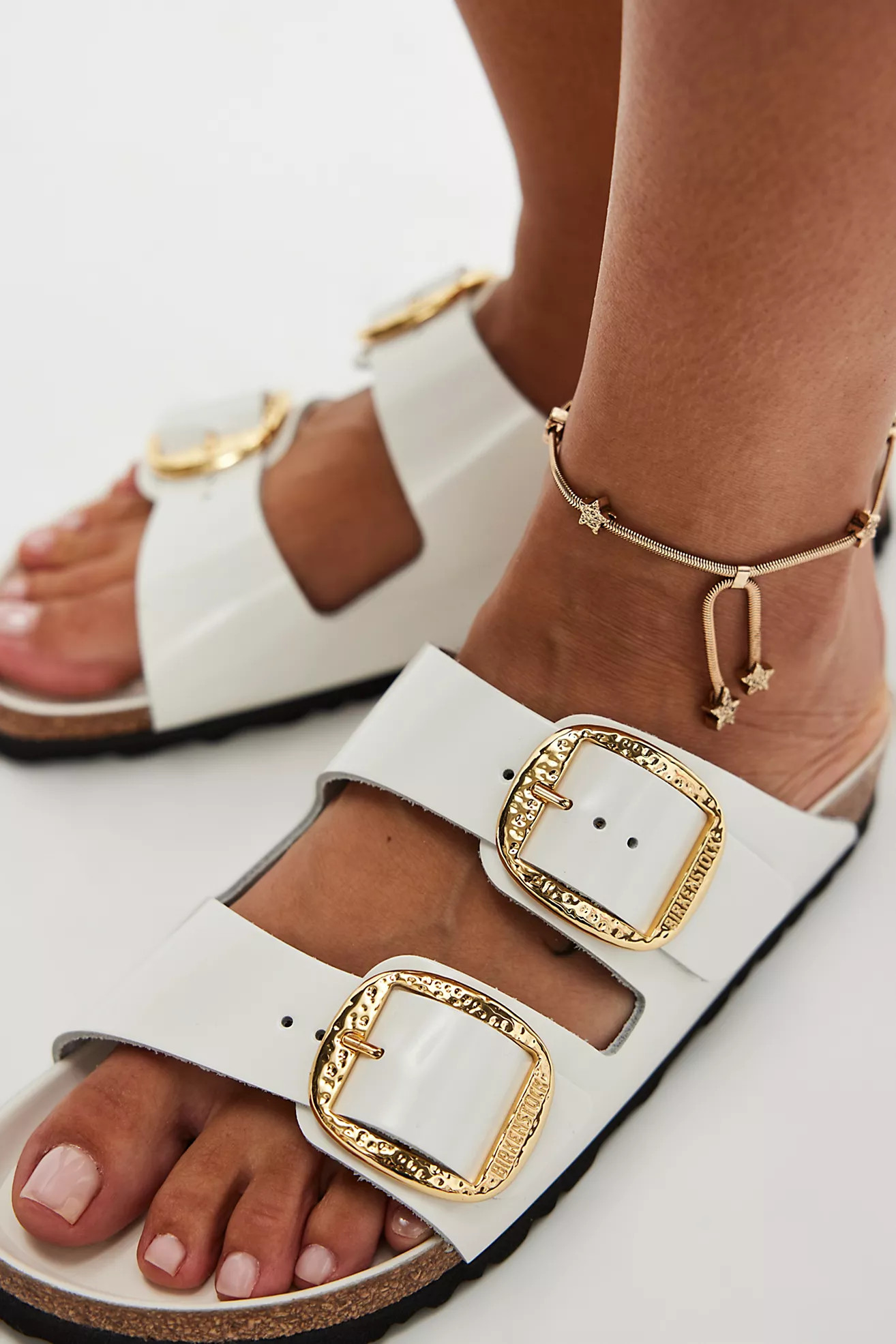 Arizona Hammered Big Buckle Birkenstocks | Free People (Global - UK&FR Excluded)