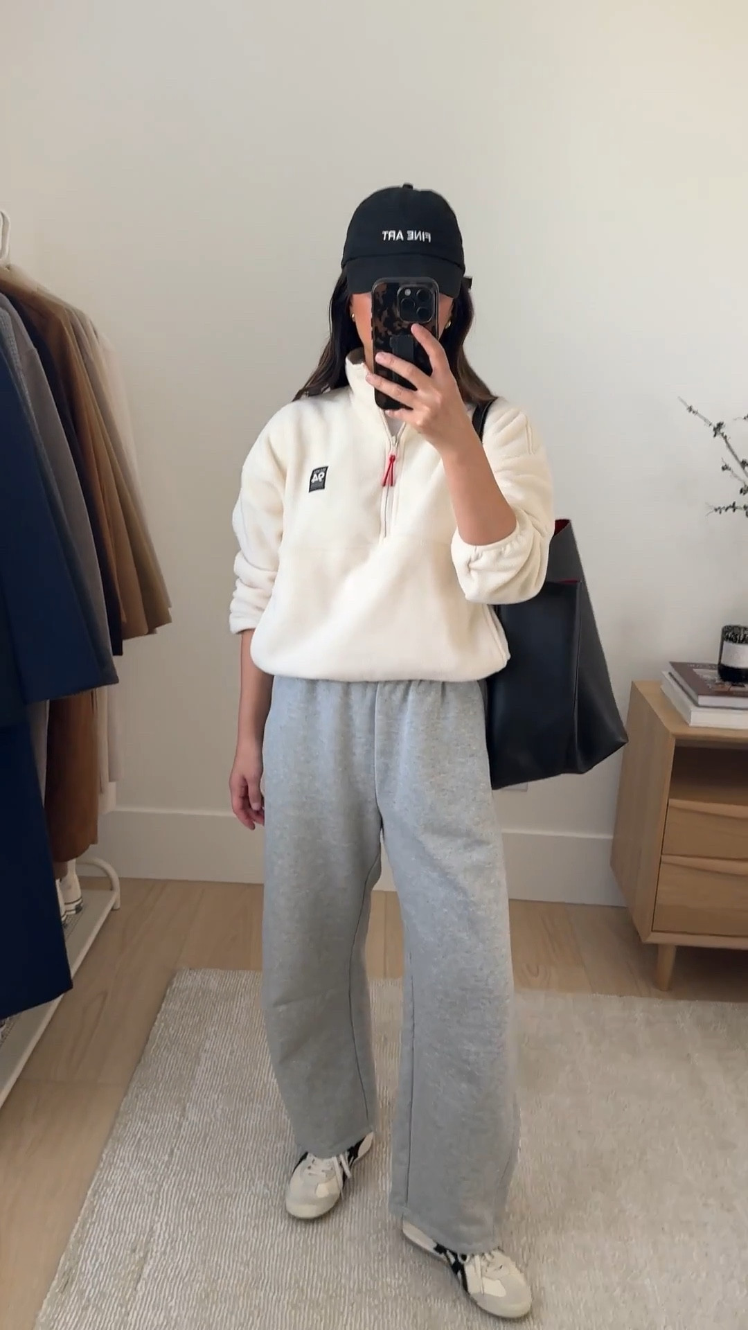 Easy mom outfit ideas. 

Love these barrel sweat pants. Regular length fits petites at full length. On sale!

Old Navy Fleece Petite Small
Everlane Barrel sweats small, could wear the xs
Fine Art Hat (old)
Mansur Gavriel Tote 
Onitsuka Tiger sneakers 4 mens

Petite style, athleisure, mom style, mom outfits  


#LTKmomlife #LTKootd #LTKPetite