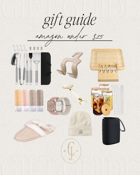 Cella Jane gift guide Amazon under $25. So many good items for anyone on your list! Grilling set, car bag holder, charcuterie board set, travel containers, Apple Watch bands, glass tumbler set, slippers, beanie, Bluetooth speaker. Holiday gifts  

#LTKHoliday #LTKGiftGuide