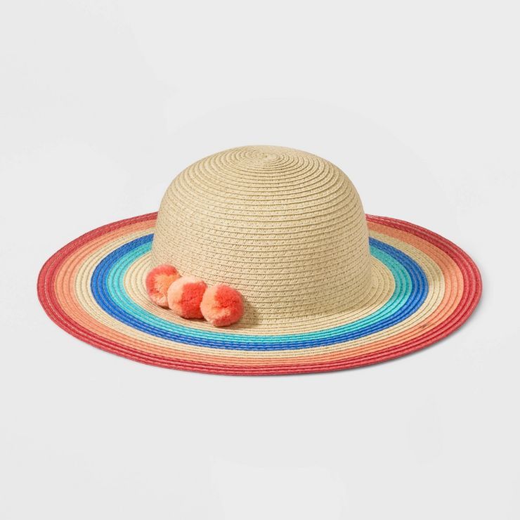 Toddler Girls' Striped Floppy Hat - Cat & Jack™ | Target