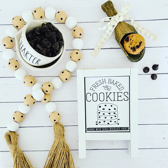 Fresh Baked Cookies / Chocolate Chip Cookies Sign - Etsy | Etsy (US)