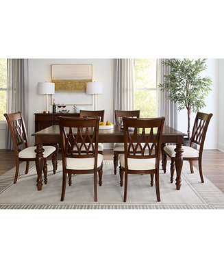 Daria 7-Pc. Dining Set (Rectangular Table & 6 Side Chairs) | Macy's