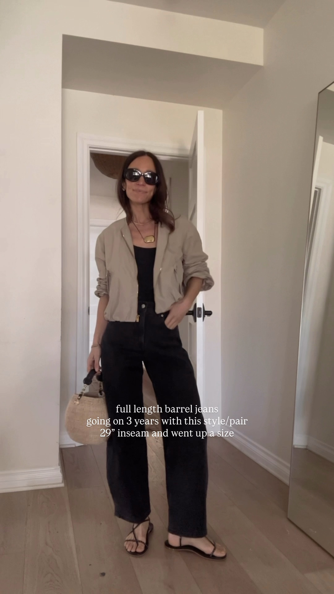 Full length barrel jeans for spring 

#LTKPetite #LTKOver40