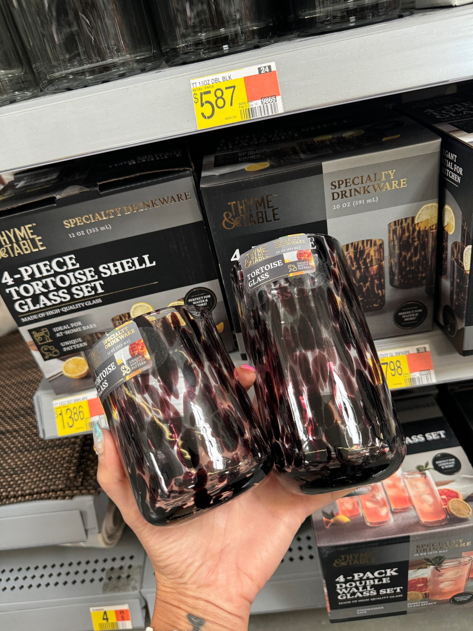 These tortoise glasses are adorable from Walmart I loved those  

#LTKSeasonal #LTKFindsUnder50 #LTKHome