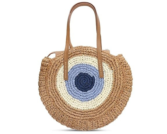Greffor Large Straw Beach Bag with Inner Pouch Wave Crossbody Bags for Women Summer Tote Handbags | Amazon (US)