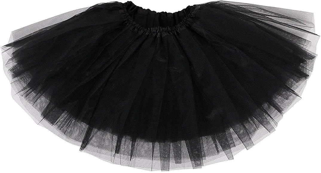 Ksnnrsng Women's Teen Adult Classic Elastic 3 or 5 Layered Tulle Tutu Skirt for Dress-up Parties ... | Amazon (UK)