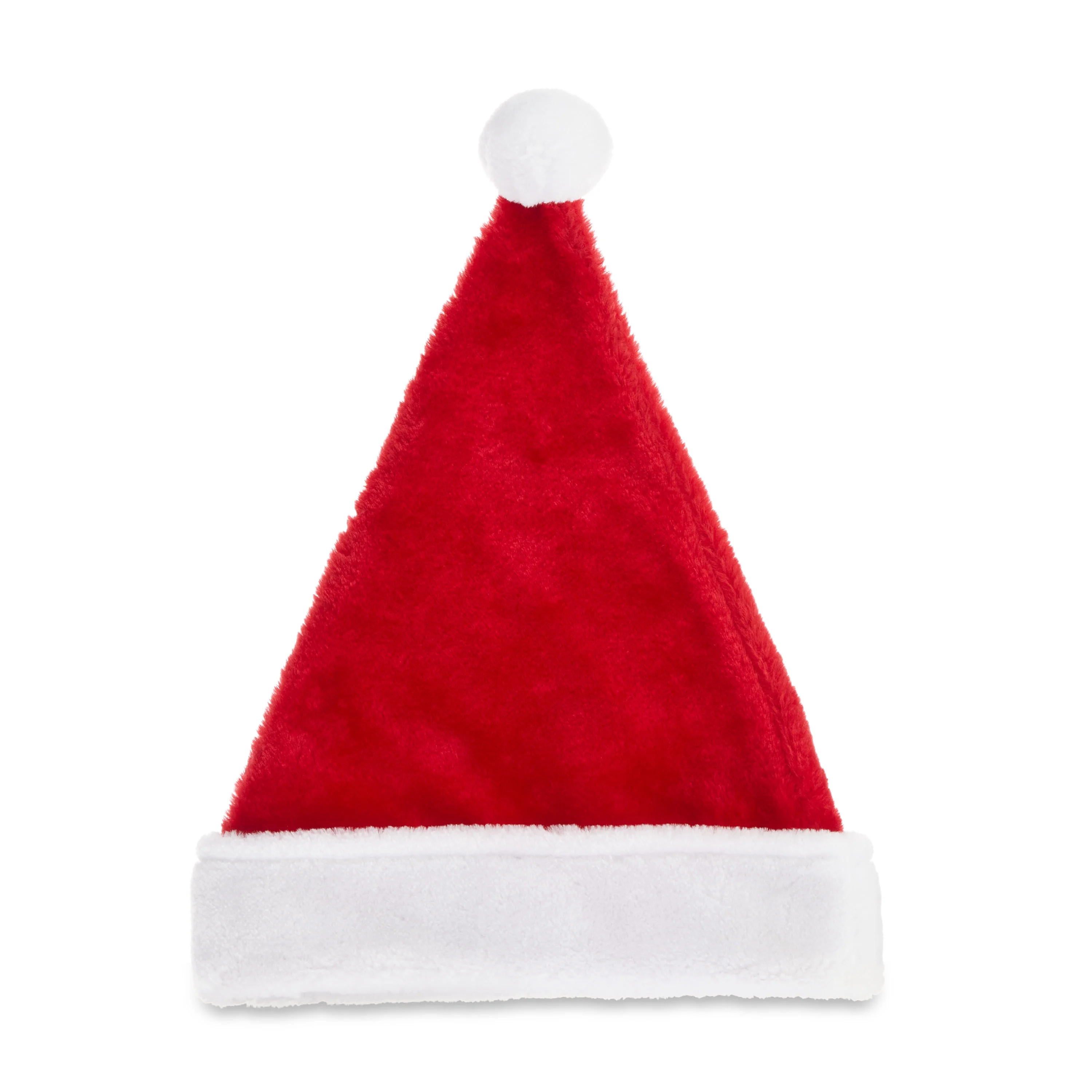 Classic Red & White Plush Santa Hat, Child One Size, by Holiday Time | Walmart (US)