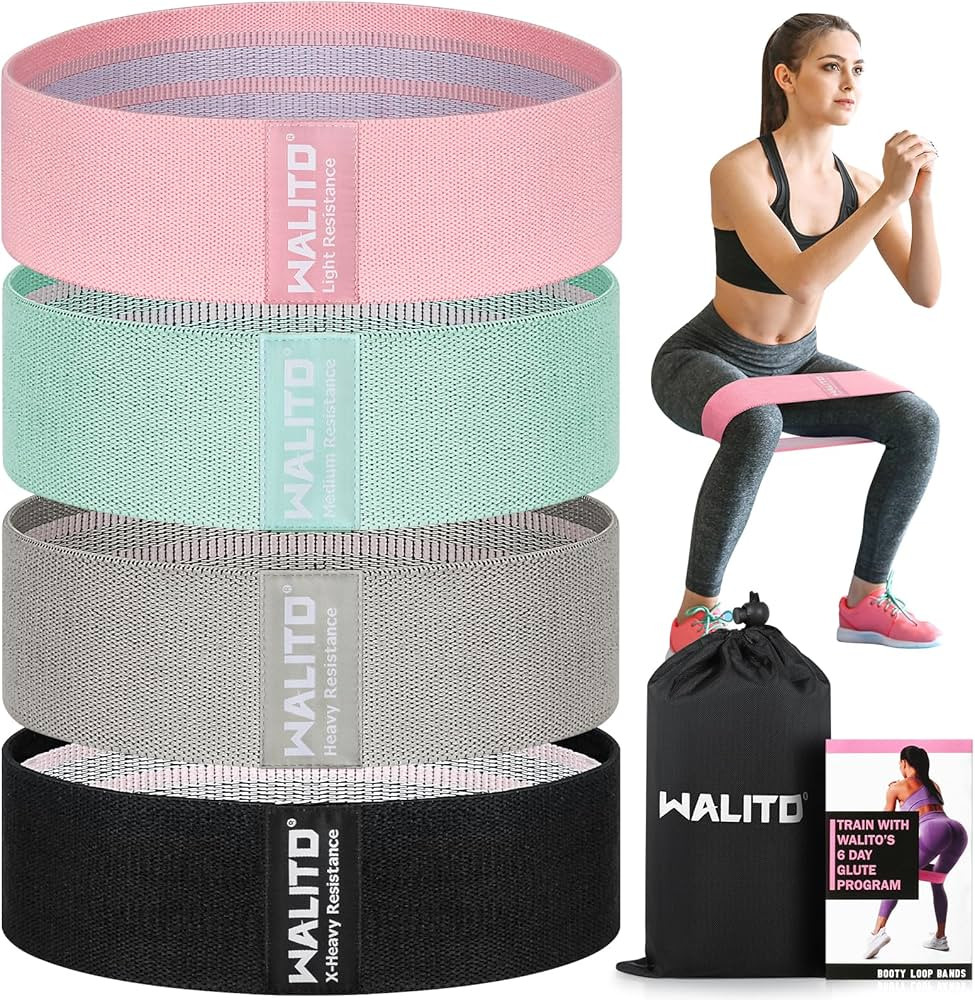 Amazon.com: Resistance Bands for Working Out - Booty Bands for Women Men, Fabric Exercise Bands f... | Amazon (US)