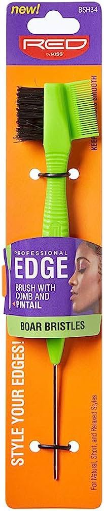 Red by Kiss Professional Edge Brush with Comb and Pintail, 100% Boar Bristles | Amazon (US)