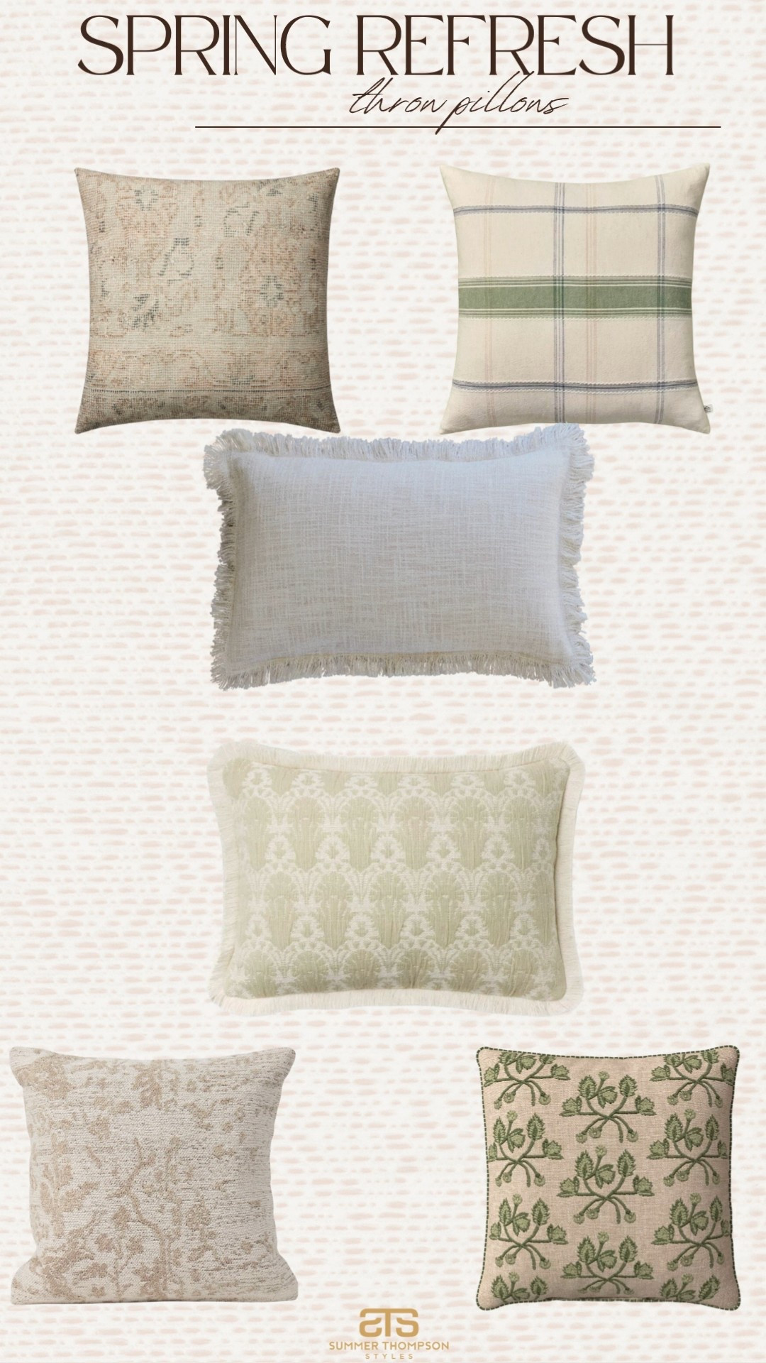 Fresh pillows are an easy way to refresh an entire space for spring! 

Trending best sellers viral affordable lumbar floral plaid home decor 

#LTKSeasonal #LTKHome